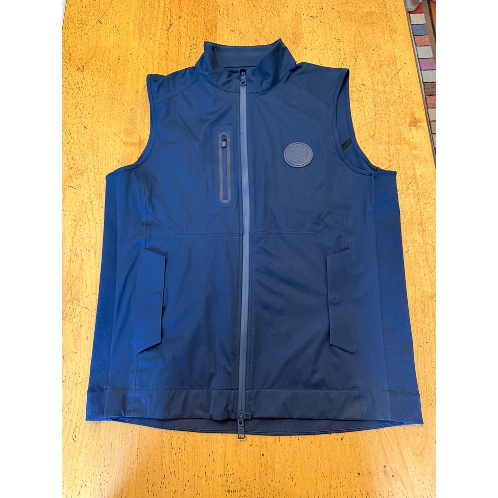 G/FORE Golf Vest XL Navy Blue Full Zip Disruptive Luxury Performance RFR Logo